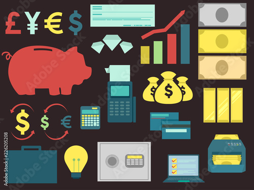 Banking Elements Illustration