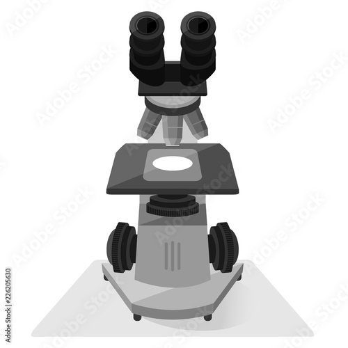 Microscope isolated illustration