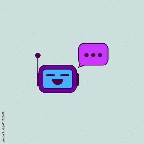 Chat bot with comment bubble