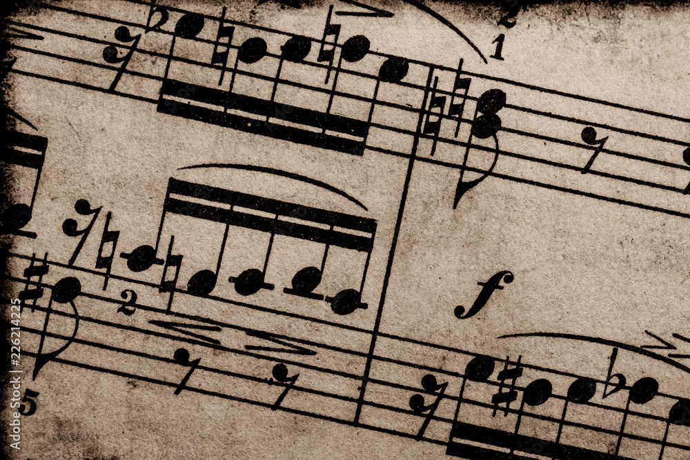 Fototapeta premium Vintage Sheet Music