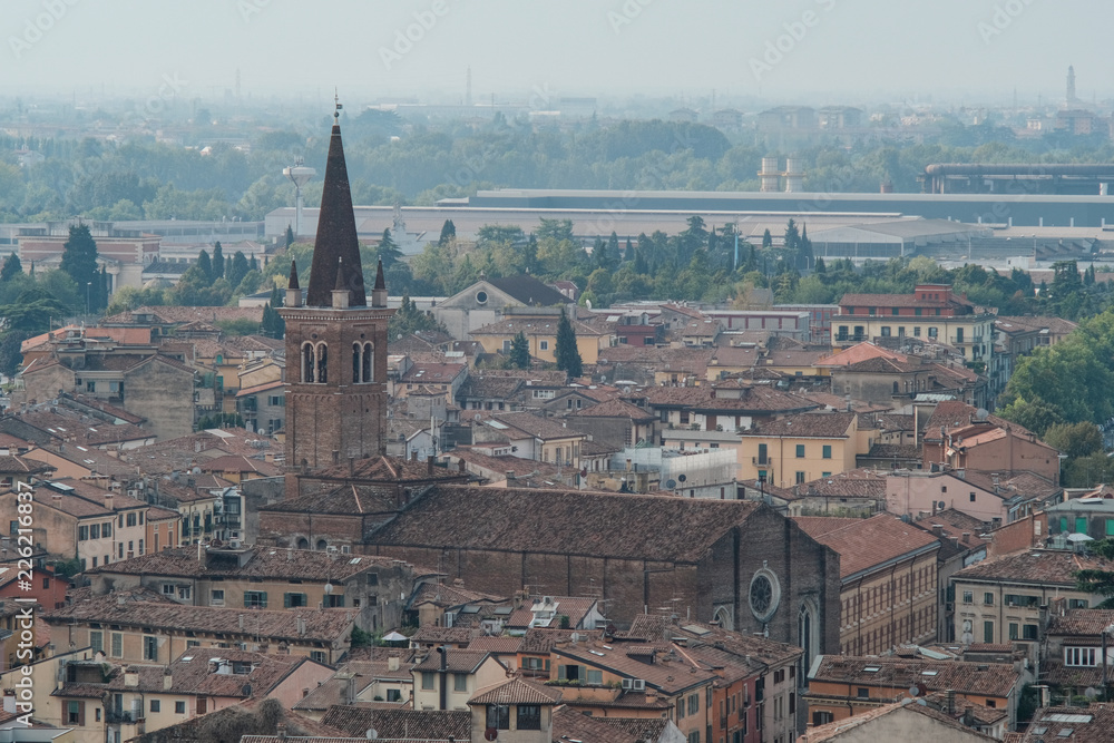 Verona, Italy - September 15, 2018 - Catholic Cathedrals of Verona