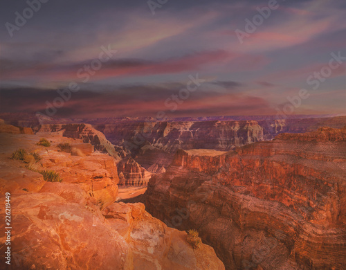 Grand canyon,sunset Garnd canyon, Landscape scene of Grand Canyon National Park.