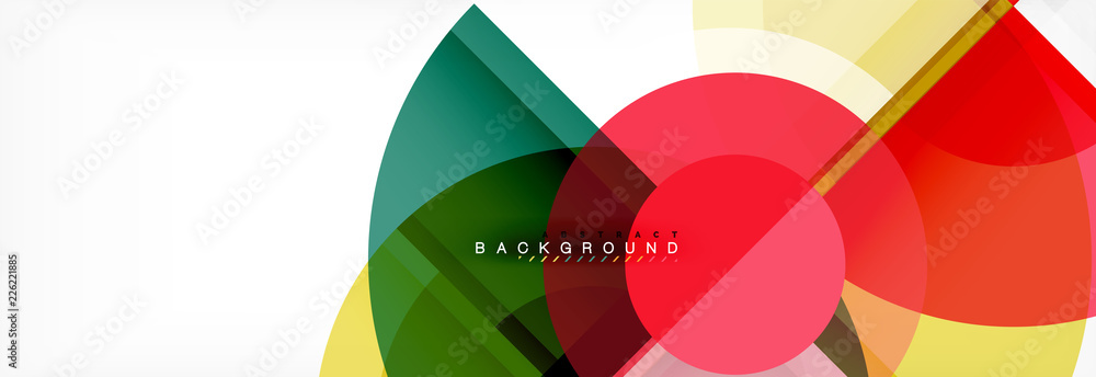 Abstract background bright circles geometric design Abstract background bright circles geometric design