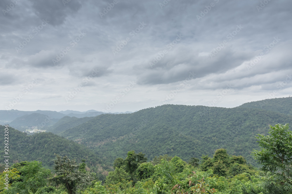 Obraz premium View point hill at Khao Yai National Park,Thailand.