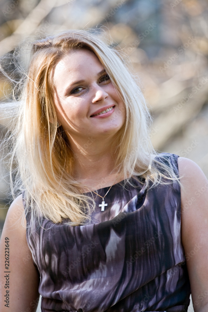 Portrait of a beautiful smiling blonde Portrait of a beautiful smiling blonde