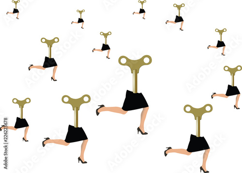 mezzo busto femminile corre con la ricarica