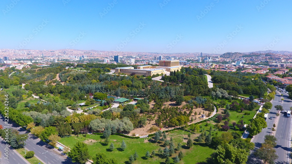 Aerial view of Ankara City Capital of Turkey