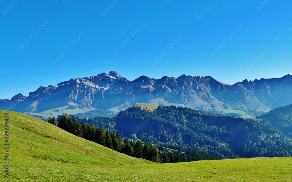Alpsteinkette, Blick von der Hochalp