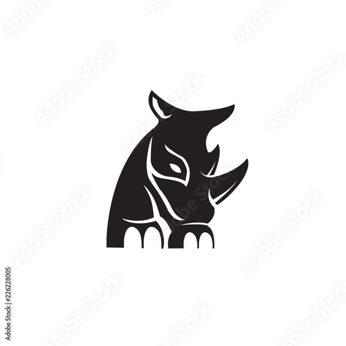 rhino letter R logo