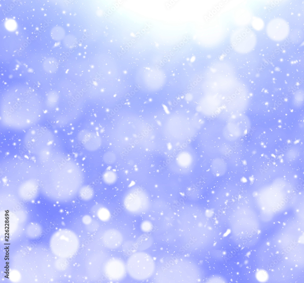 Abstract Winter Snow Background 