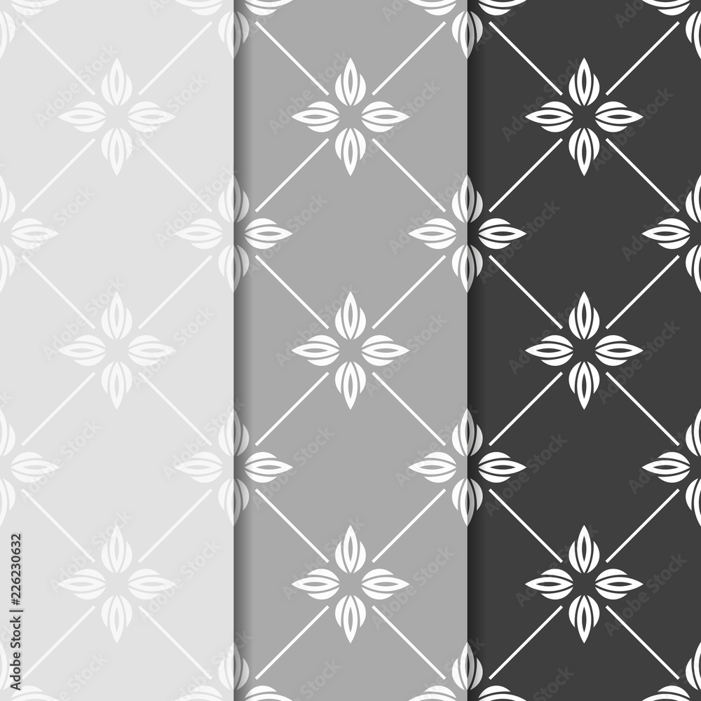 abstract floral seamless pattern with flowers, netting and leaves abstract floral seamless pattern with flowers, netting and leaves