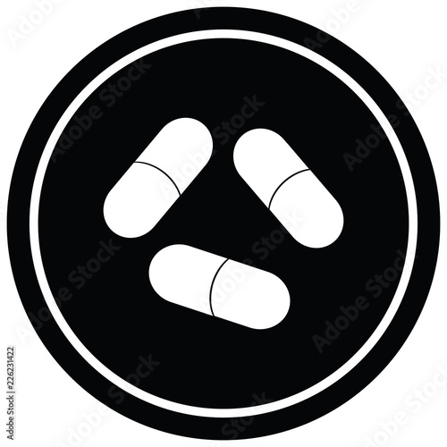 pills circular symbol