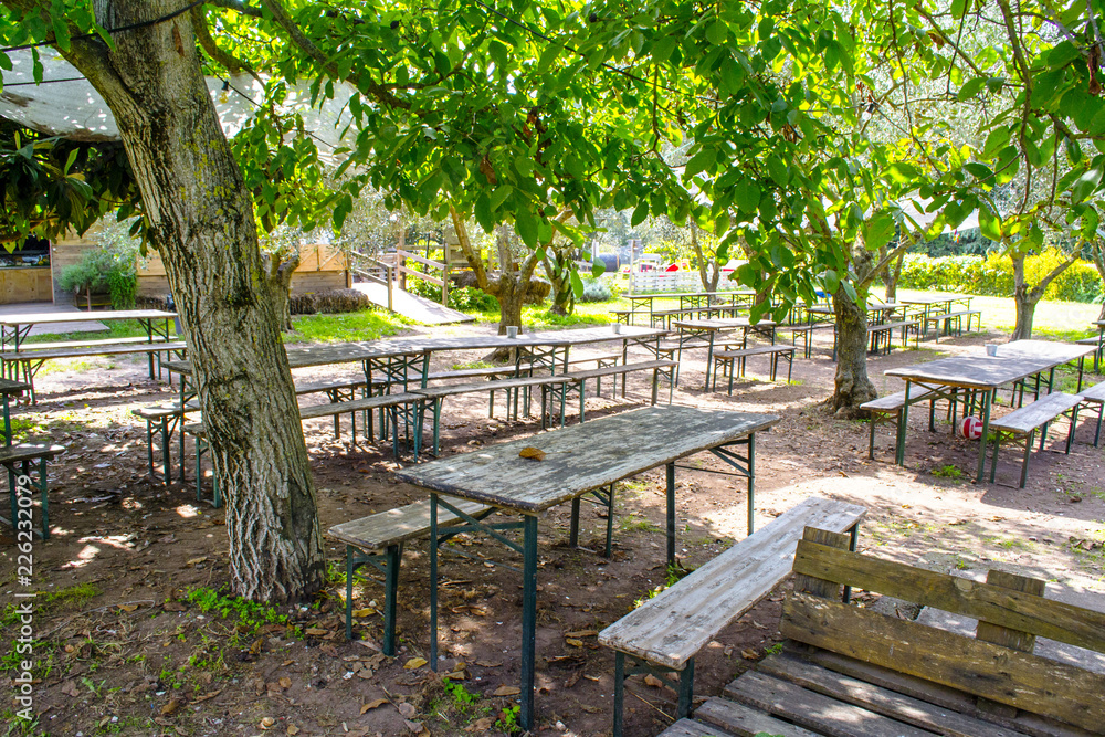 area picnic in una zona rurale in Italia