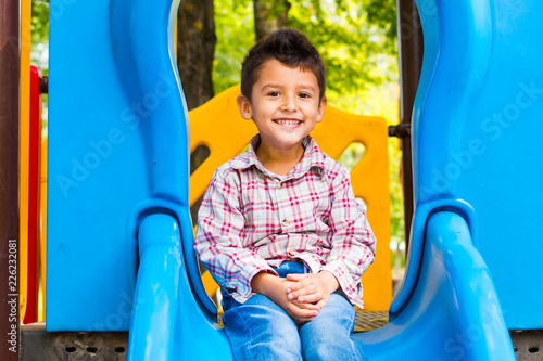 boy outdoors on the Playground