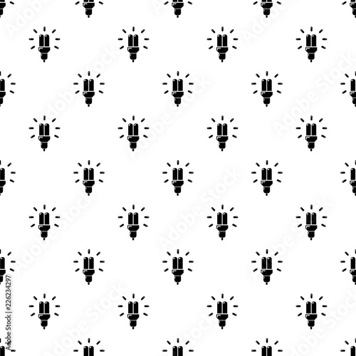 Powersave lamp pattern vector seamless repeating for any web design