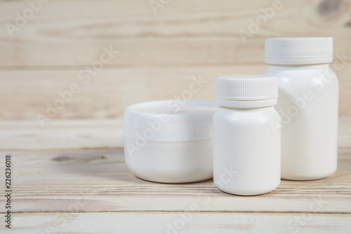 Medicine Bottle. Blank medicine bottle isolated