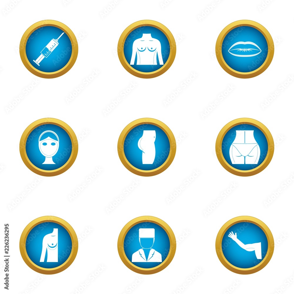 Back of body icons set. Flat set of 9 back of body vector icons for web isolated on white background Back of body icons set. Flat set of 9 back of body vector icons for web isolated on white background