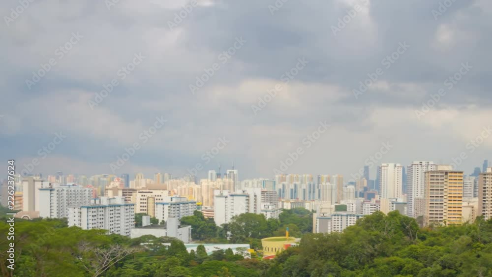 Singapore cityscape rotation panoramic timelapse Singapore cityscape rotation panoramic timelapse