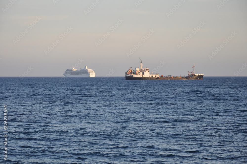 Fototapeta premium The beautiful Cruise Ship travel 