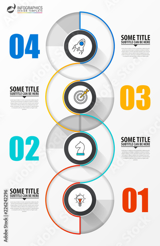 Infographic design template. Creative concept with 4 steps