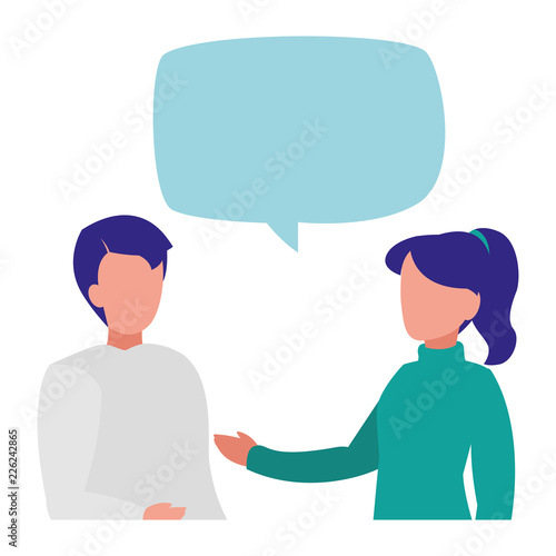 woman and man design
