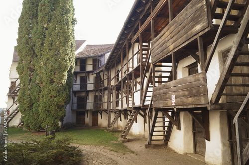 Wallpaper Mural Inner yard - Evangelical Fortified Church from Prejmer, Brasov, Transylvania, Romania 
 Torontodigital.ca