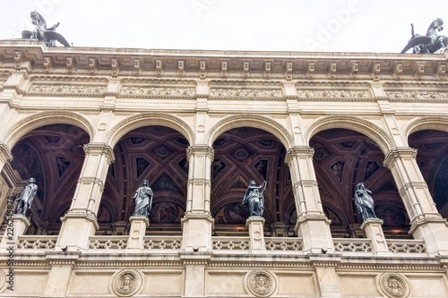 opera house, building of the opera, beautiful building with sculptures and columns photo