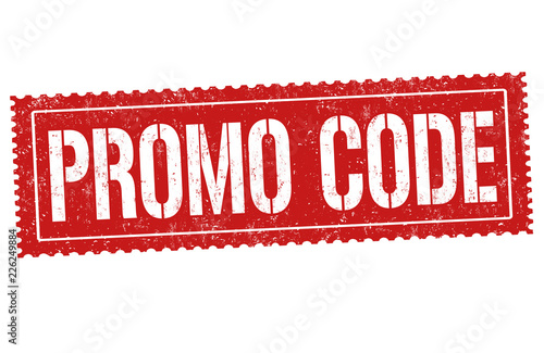 Promo code sign or stamp