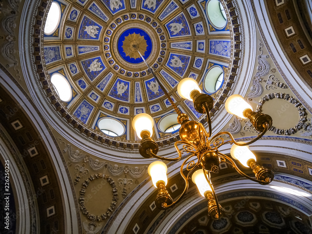 Fototapeta premium inside church lamps