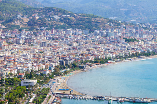 Panorama view from the coast of Antalya   Turkey