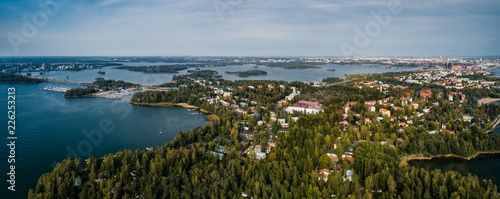 View from the sky of Lauttasaari Helsinki, Finland © Vilhelm