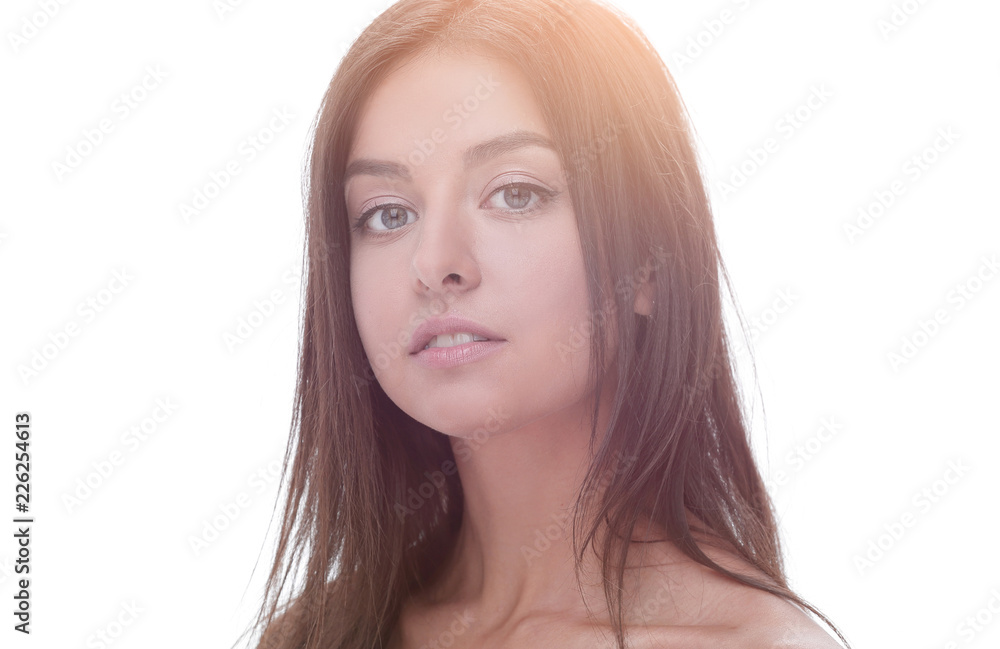 portrait of a girl with day make-up. portrait of a girl with day make-up.