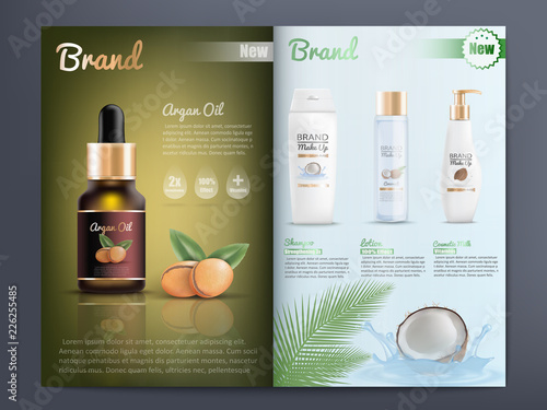 Cosmetics Products Catalog or Brochure Template