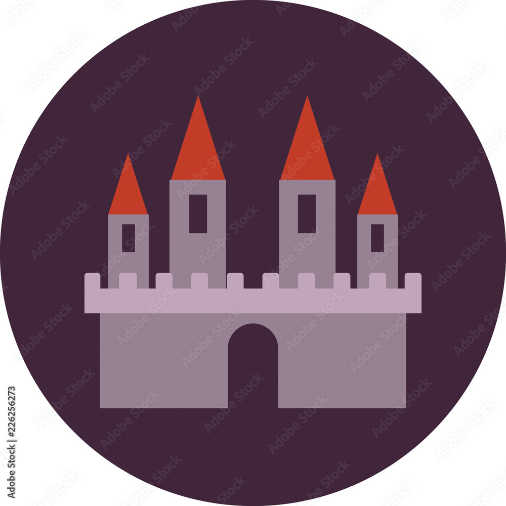 Castle Flat Icons