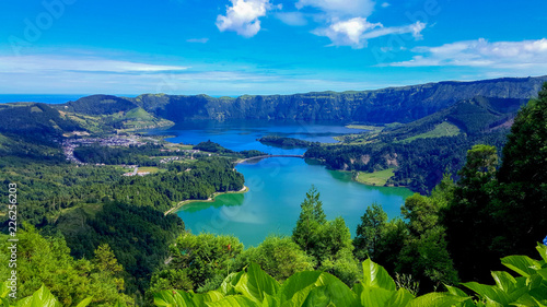Lake Azul on the island of Sao Miguel Azores photo