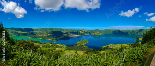 Lake Azul on the islnad Sao Miguel Azores photo
