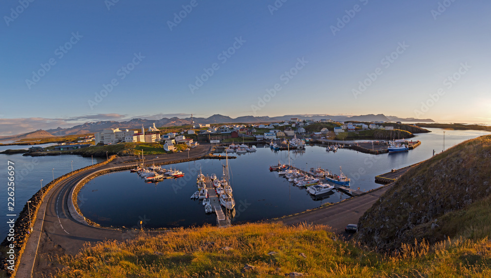 Fototapeta premium Island, Panorama Stykkisholmur