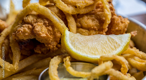 Lemon Wedge on Fish and Chips