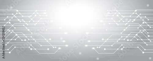 Geometric gray technology background - for stock