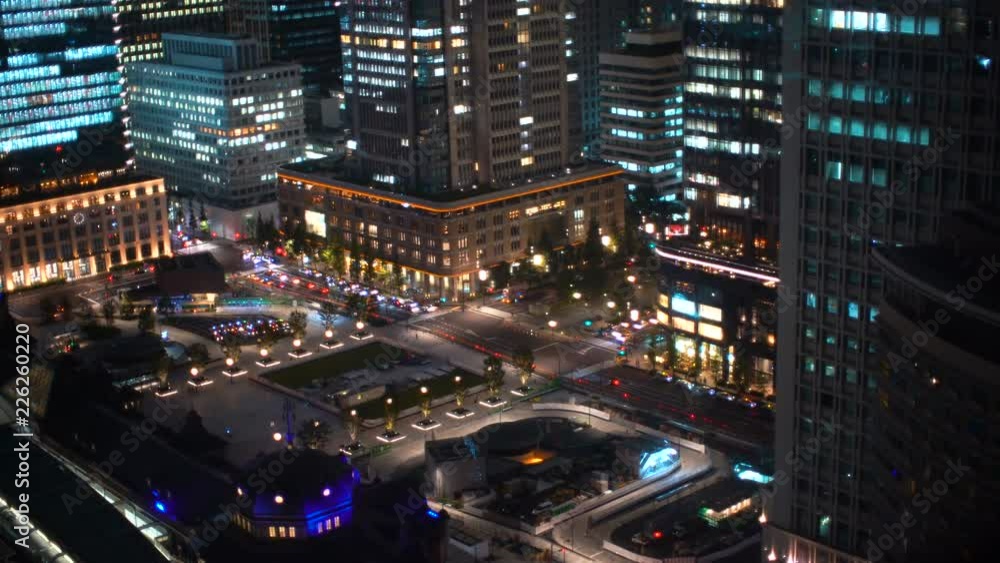 Aerial view of Tokyo Station in Marunouchi, Tokyo, Japan Aerial view of Tokyo Station in Marunouchi, Tokyo, Japan