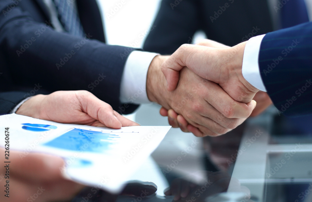 close up. handshake business colleagues close up. handshake business colleagues