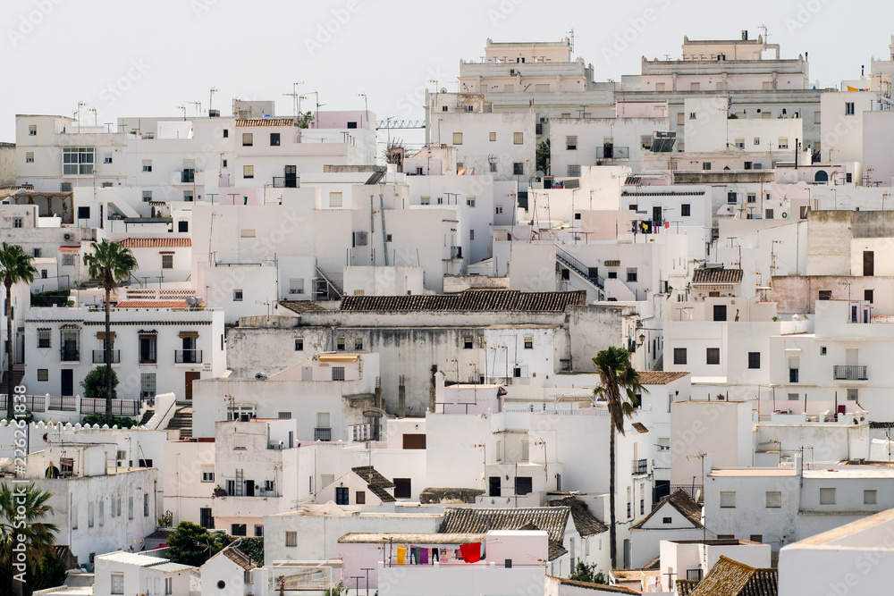 White houses of Vejer de la Frontera town in Cadiz, Andalusia, Spain