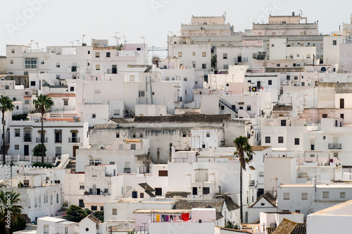 White houses of Vejer de la Frontera town in Cadiz, Andalusia, Spain photo