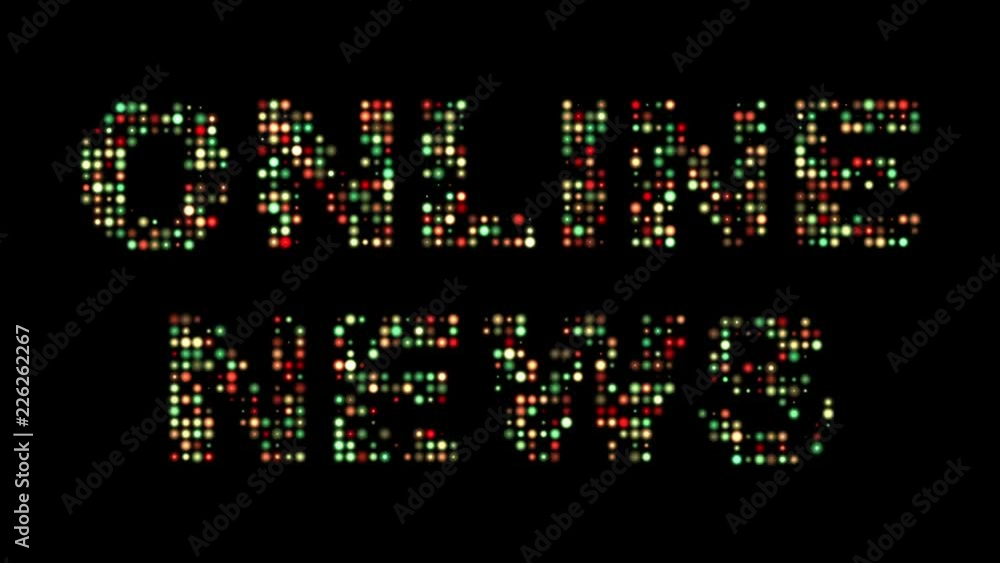 Online news colorful led sign Online news colorful led sign