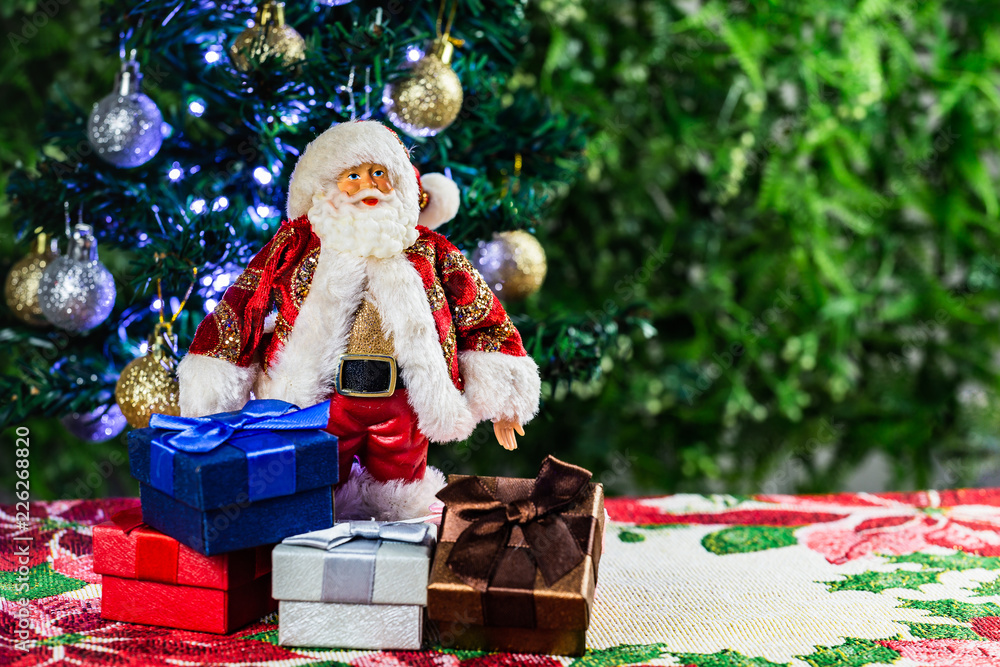 Santa bringing gifts for everyone.