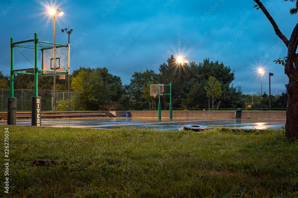 Obraz premium Rainy Court