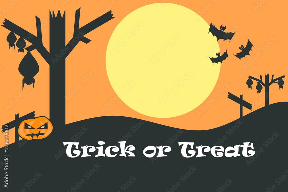 Halloween full moon for Trick or Treat