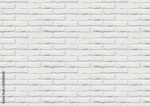 Seamless white brick wall  texture for 3D mapping.