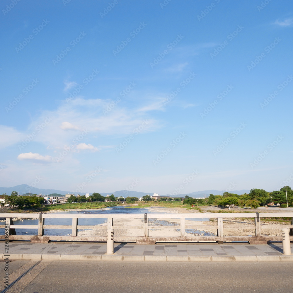 橋から見た川