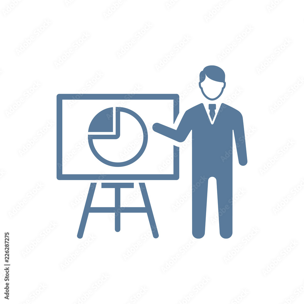 Business Presentation Icon Business Presentation Icon